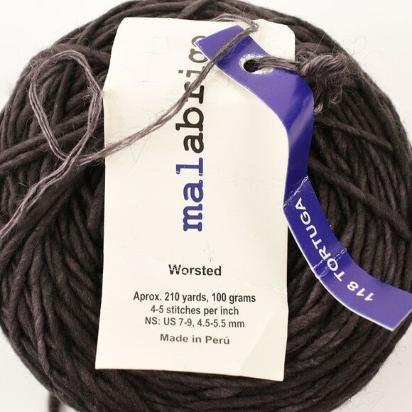 Malabrigo Worsted Yarn 100% Merino Wool Tortuga - Picture 2 of 2